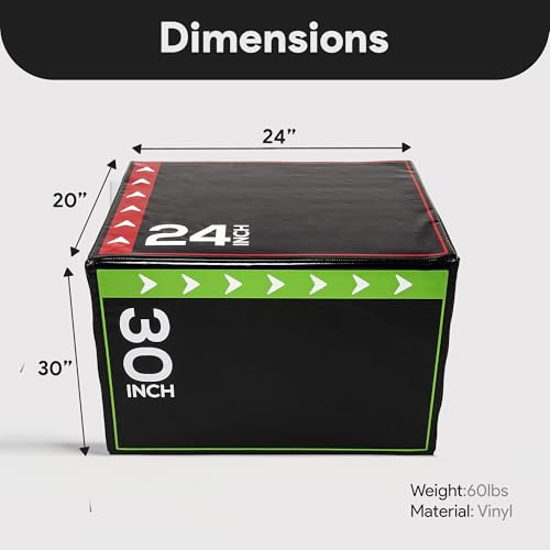image for BalanceFrom Jumping Plyo Exercise Box 3 in 1 Home Gym Workout 60 Lbs, 