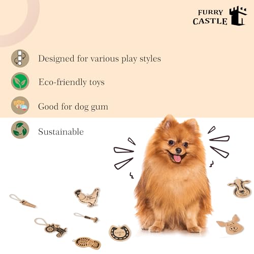 Image of Dog Toys Leather Cow Shape Perfect for Pets-Dog & Cats (Pack of 1, Tan)