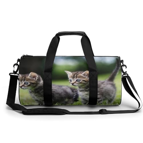 Sac week-end duffel bag chaton polyvalent sport et bagage cabine