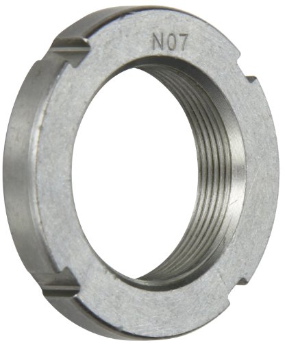SKF N 07 Locknut, Right Hand, Steel, M35 Thread, 18 Threads per Inch