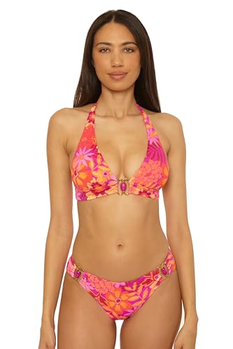 BECCA Women's Copacabana Halter Bikini Top, Adjustable, Tie Back, Swimwear Separates4