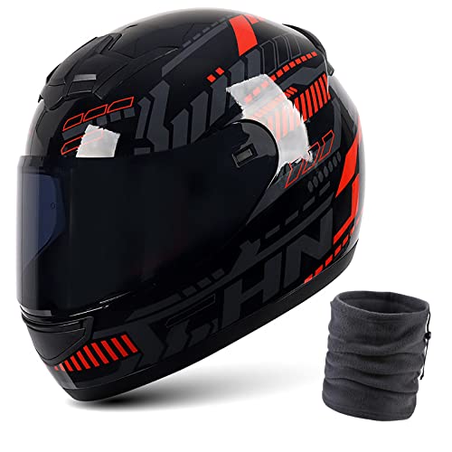 Casque de moto pour homme intégral escamotable cyclomoteur street bike racing XL