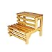 Produktbild CAO-LIFE 2 Schritte Holzleiter Hocker, Multifunktions-Pedal Wasserdicht Haushalt Barrel Badematte Schuh Bank Ändern