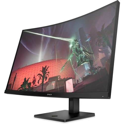 HP OMEN 32c, Monitor Curvo da 32 pollici, Pannello...