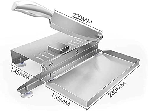 Manual Frozen Beef Mutton Ribs Chicken Chopper Bone Cutter,Stainless Steel Ribs Cleaver Vegetable Cutting Machine,for Home Kitchen Use Commercial - Image 3