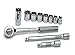 SK 94512 11 Piece 3/8-Inch Drive 6 Point 3/8-Inch to 3/4-Inch Socket Set with 5/8-Inch Spark Plug Socket