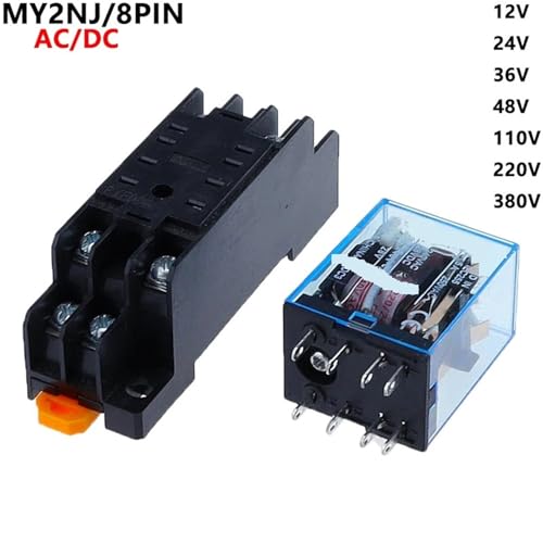 Mini relais de commande DPDT MY2P 220V CA pour domotique et atelier