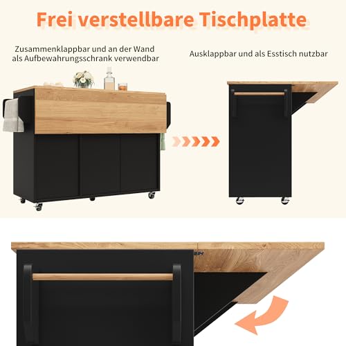 Armoire de cuisine moderne et buffet avec espace de rangement - 7