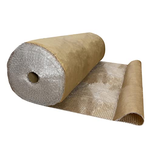 Bubble Cushioning Protective Packaging, kraft paper (125' Length x 48