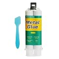 Metal Repair Glue, Metal to Metal Glue, epoxy Glue, Metal Glue Heavy Duty Waterproof, Glue for Metal, Liquid Weld for Metal, Metal Hole Filler, Welding Glue, High Strength, Metal Weld Bond, 1.76 oz