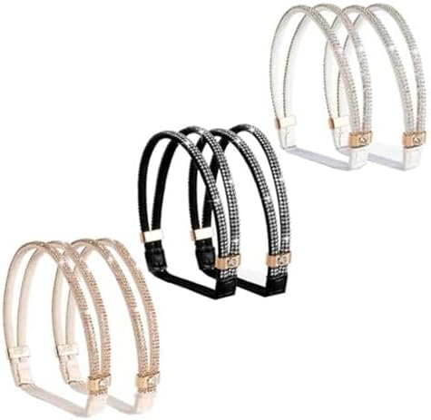 3 Pairs Shiny Shoe Laces for Heels & Slippers, Detachable Shoe Strap Belt Band for Holding Loose High Heels Pumps Elastic High Heels Shoe Straps Replacement Ankle Straps for Heels