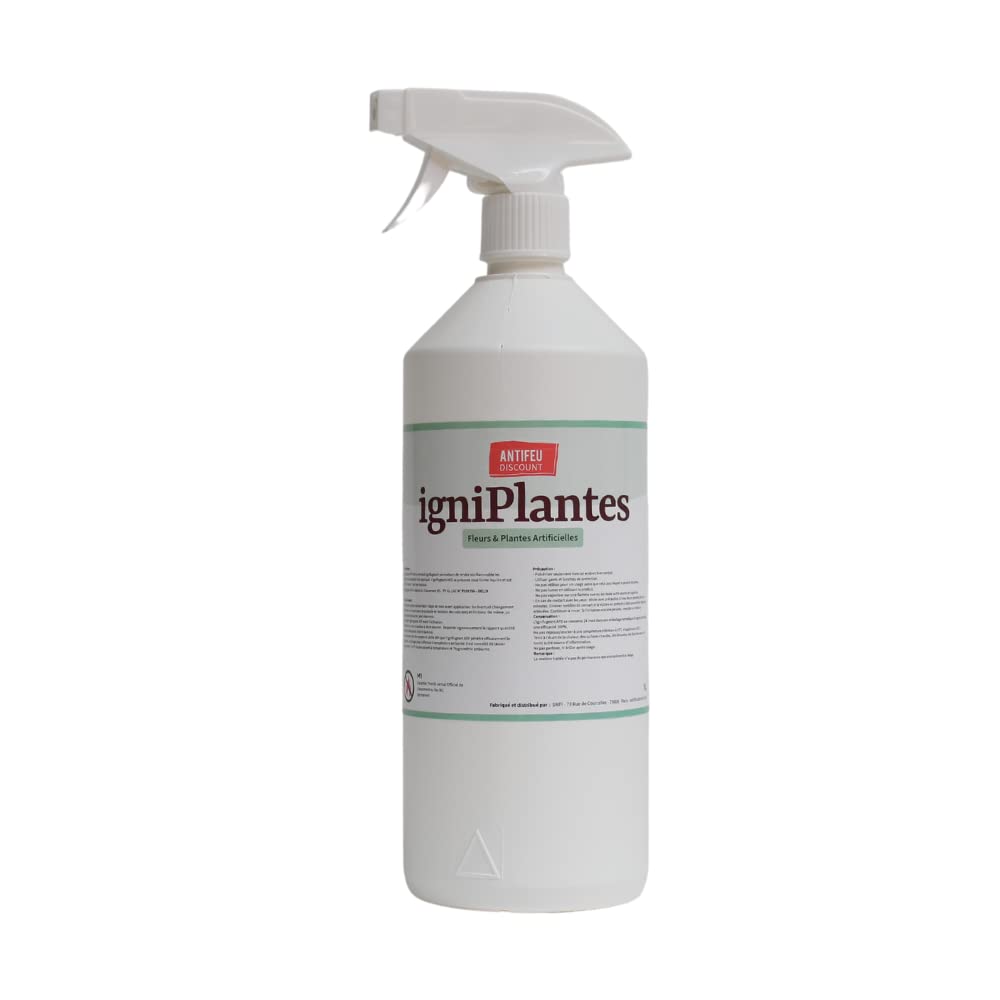 Générique Spray ignifuge plantes artificielles M1 – Traitement anti-feu professionnel – Retardateur de flamme – 1L avec pulvérisateur – Prêt à l’emploi– Fabriqué en France