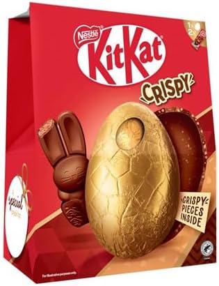 Easter Chocolate Eggs Variety Flavours & Fillings - For Easter Best gift for Friends & Family (Kit Kat Chunky Milk Chocolate Giant Easter Egg 208g)