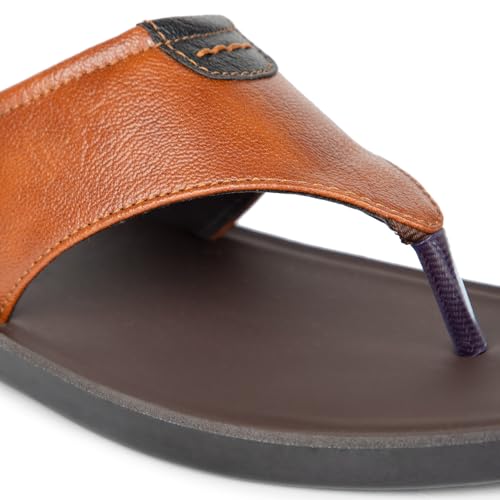 Image of Men's Open Toe Slip-on Sandal | Ultra Soft Memory Cushion Chappal | Flip-Flop for Outdoor /Festive Ethnic Wear | Comfortable Footbed & Slip Resistant | Perfect for Kurta, Lungis, Weddings & Casual Use