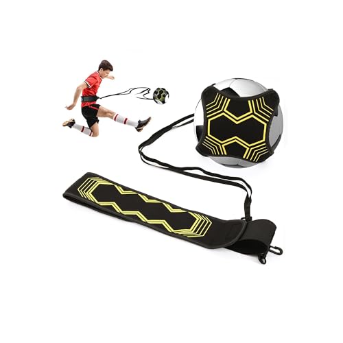 xuntuo Football Kick Trainer Soccer Training Football Training Equipment for Kids and Adults Hands Free Solo Practice