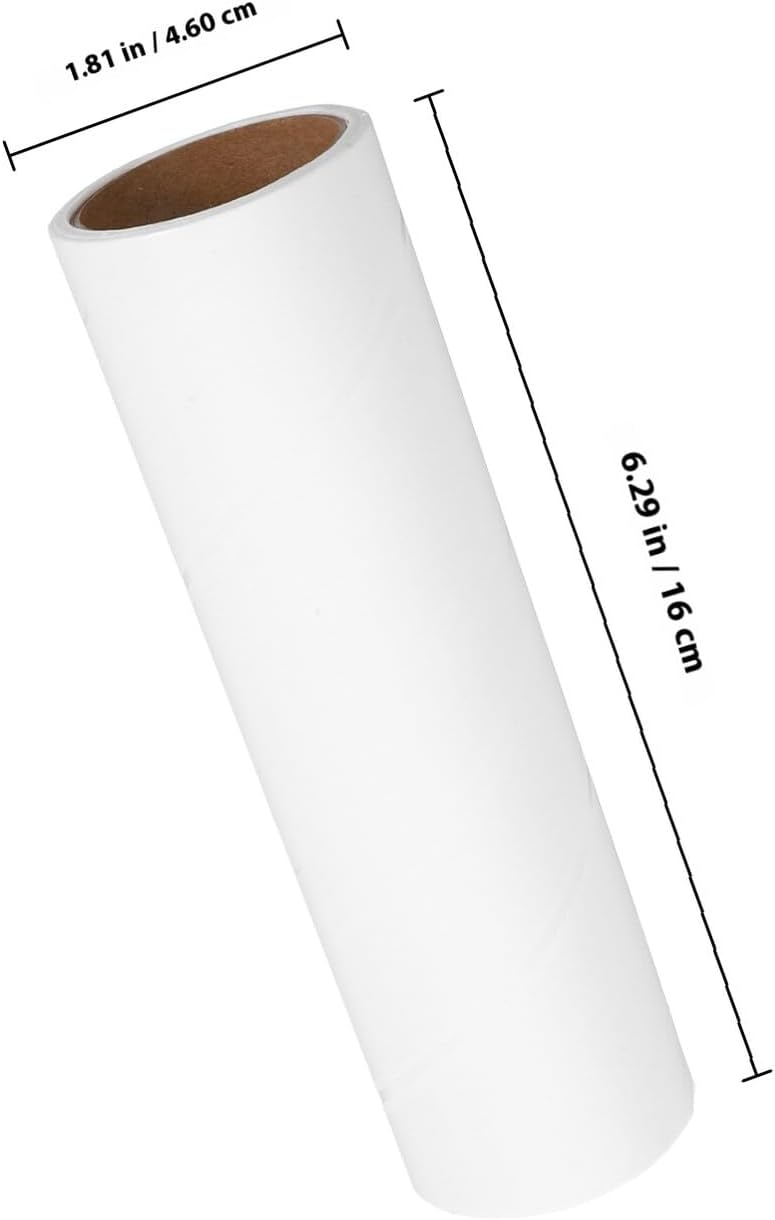 Lint Roller Replacement 10 Rolls 38mm Diameter Extra Sticky Pet Hair Adhesive Refills for Clothes Upholstery Furniture Cleaning Household Use