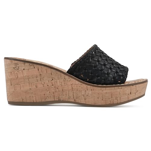 WHITE MOUNTAIN Women's Charges Woven Wedge Sandal3