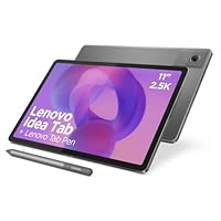 Lenovo Idea Tab Android Tablet | 11 inch 2.5K (2560x1600) Display | MediaTek Dimensity 6300 | 4GB RAM | 128GB UFS 2.2 | Wi-Fi 5 | Luna Grey | including Tab Pen
