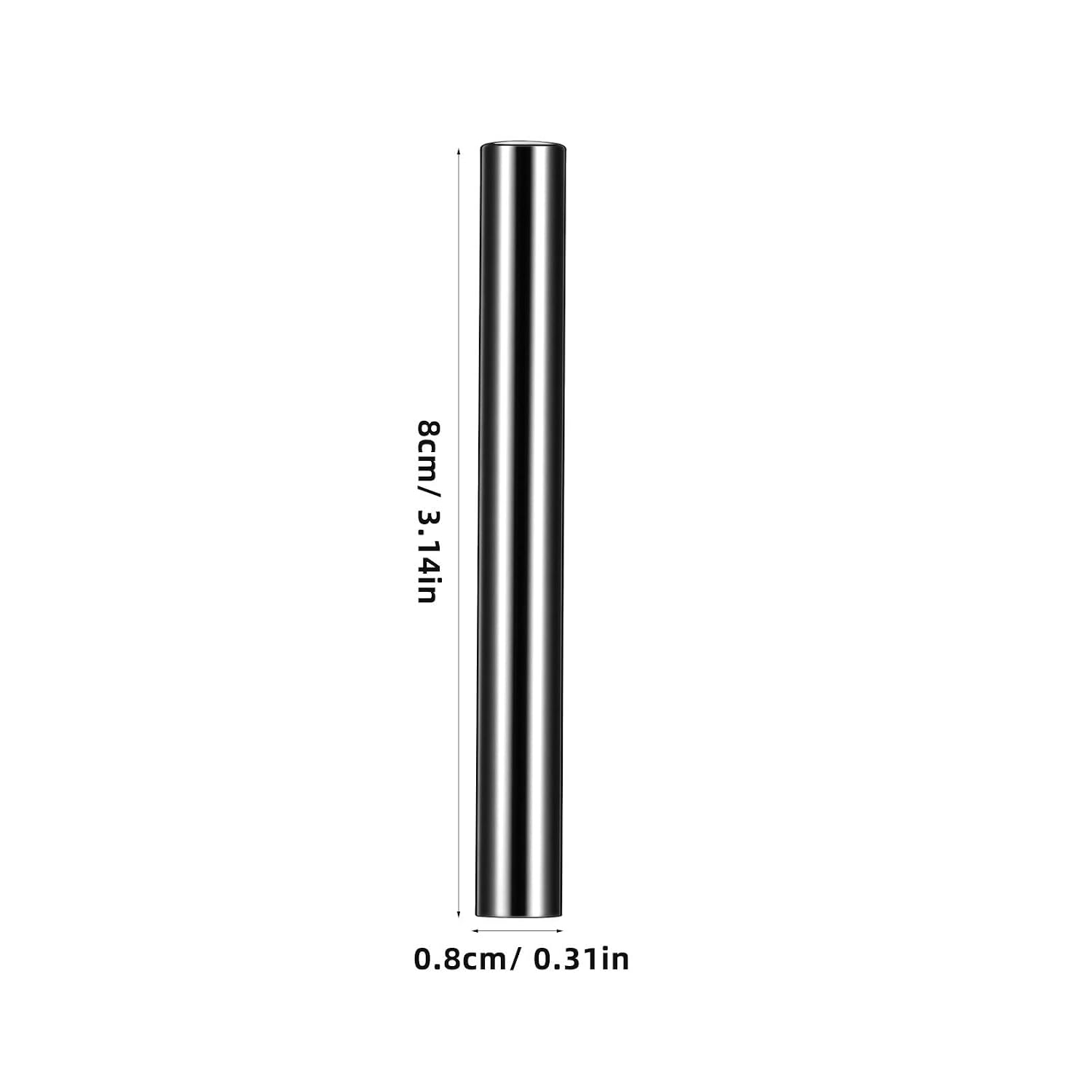 6pcs Black Acrylic Nail Pen Caps for Manicure Pens Light-proof that Extend Service Life for Nail Art