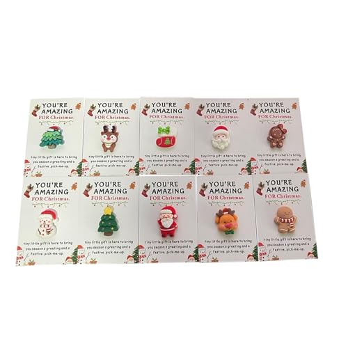 Abrazo de Navidad de bolsillo – Bonitas decoraciones navideñas conmovedoras | Tarjeta de abrazo de Papá Noel con diseño festivo, mensaje cuidadoso, regalo de recuerdo para familiares, amigos o