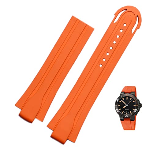 Bracelet de montre en silicone et boucle déployante en acier inoxydable