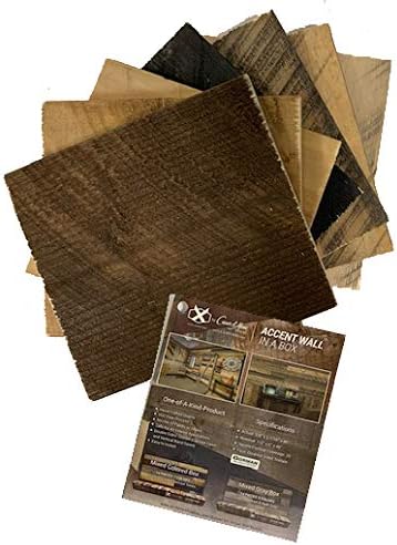 Modern Rustic Accent Wall in a Box - Reclaimed Barn Wood Inspired Wall - Sample Pack - Reversible Texture - No Paints/Stains - Safe for Interior Applications & Easy to Install (Sample Pack)