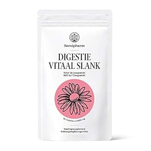 Sensipharm Digestie Vitaal Slank – Voedingssupplement bij Afvallen en Overgewicht – Natuurlijk – 90 Tabletten à 1000 mg