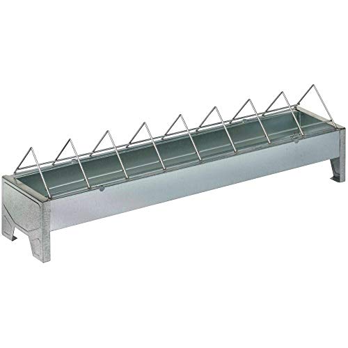 Gaun Comedero de Pollitos de Metal galvanizado con Espacio Ancho 50 cm