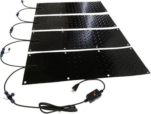 Heated Anti-Slip Rubber Stair Mat for Snow and Ice Melting,