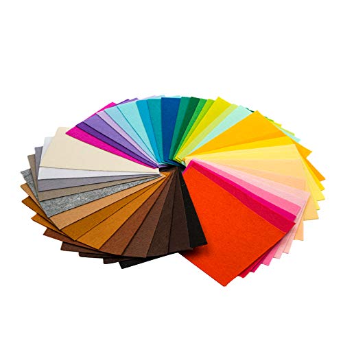 TRIXES 40PCS Hojas tela fieltro-Tejido Rizado Artesanía