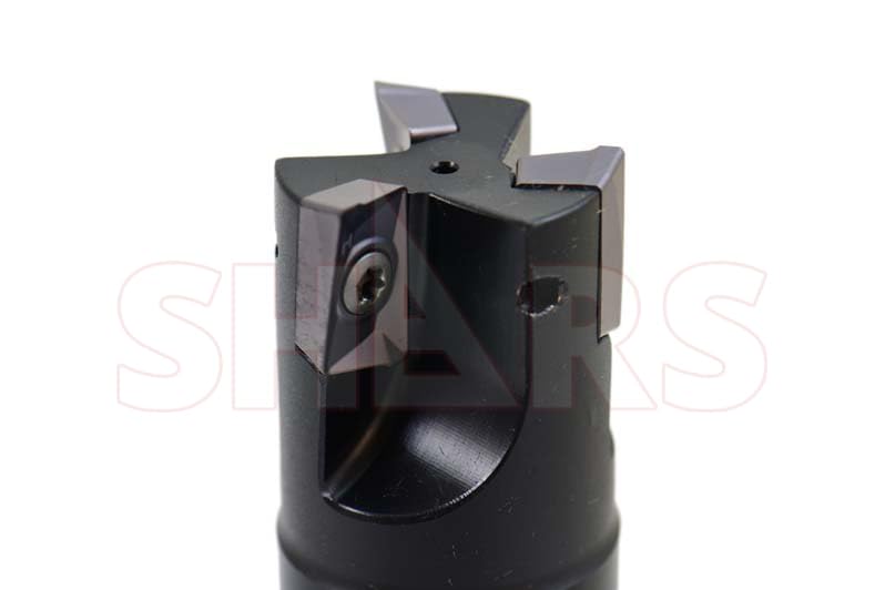 Image of SHARS 1-1 /4 inch 90 Degree Square Shoulder Indexable End Mill with 3 PCS of APKT 1604 Insert 404-1864+404-6541(3) P[