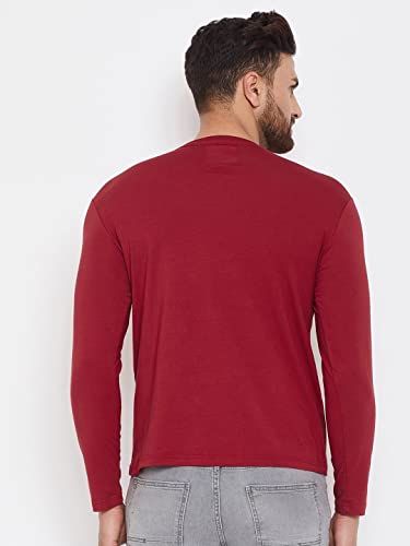 Image of London Crew Round Neck Full Sleeve Regular Fit Casual Cotton Plain Solid Tshirt for Men Full-Solid-23