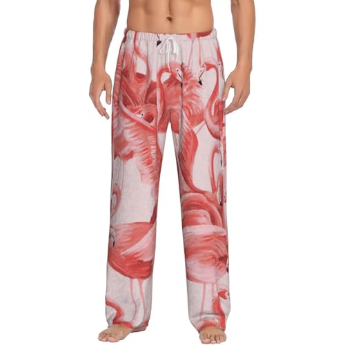 Pantalon de pyjama en polaire homme contre le froid avec poches douces