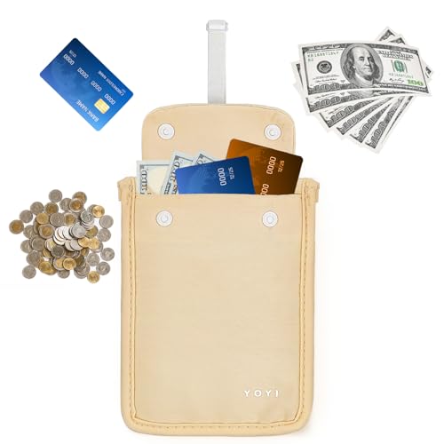 Image of YOYI YOYI RFID Undercover Bra Wallet - Secret Anti-Theft Travel Money Pouch for Women, Hidden Credit Card & Cash Holder, Ultra-Soft Skin-Friendly Security Stash for Music Festivals, Solo Trave