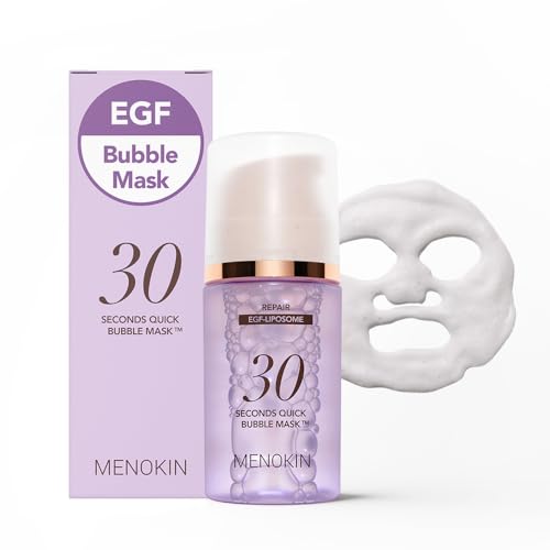 MENOKIN 30 Seconds Bubble Mask REPAIR, EGF Liposome Face Mask, 2.36 fl oz