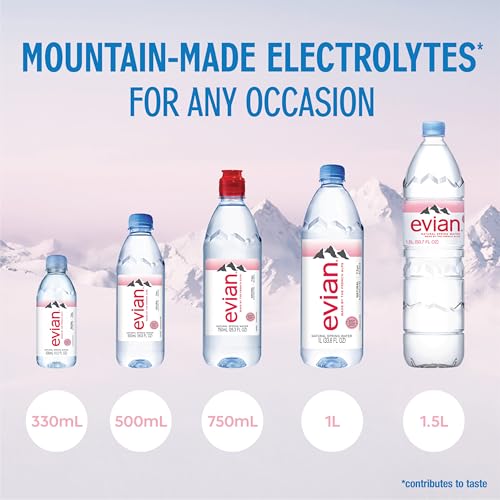 EVIAN Evian Natural Mineral Water Sports Cap 75cl (PACK OF 12)