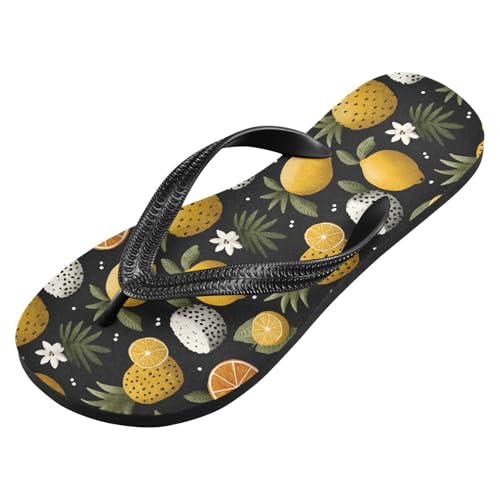 Flip Flop Sandals Cartoon Fruit Print for Women Men Beach Outdoor XS2
