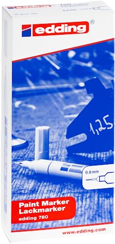 Edding Confezione 10 Marcatori E-780 Bianco - 3