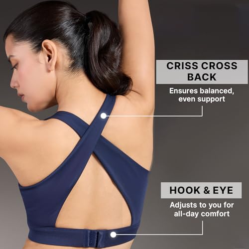 Image of Kica Luxe Crostini Full Coverage and High-Impact Sports Bra for Gym