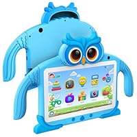 Kids Tablet 7'' 32GB Tablet for Kids 3-7 Pre-Installed with Children Software Many Offline Content Parents Control, Toddler Tablets with YouTube WiFi Dual Camera, Tablets for Toddlers Gifts Ages 3-12