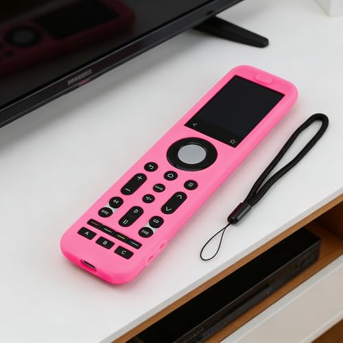 Image of LEFXMOPHY Protector for SofaBaton X2 Universal Remote Control, Silicone Protective Case Glow in Dark - Pink