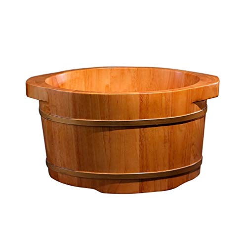 ZITTRO Foot Spa Wooden Barrel Foot Tub for Soaking Feet Pedicure Foot Bath,Large Foot Bath Basin,Foot Soak Bucket,Wood Bucket for Home Anniversary elegant