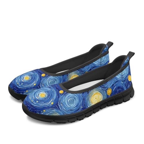 Image of Walking Shoes Women Breathe Mesh Slip On Sneakers Women Comfortable Lightweight