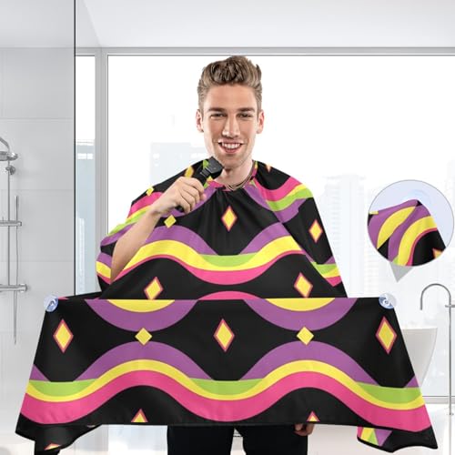 Capa para corte de cabello impermeable profesional con cierre ajustable miniatura 6