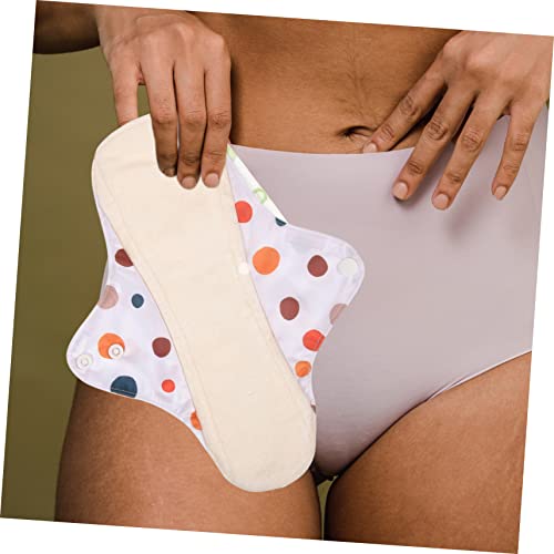 Gleavi 8 Pcs Woman Menstrual Pad Pads For Women Reusable Pads Pad Napkin Girl Washable Bamboo Charcoal Fiber Washable Napkin Portable Pad #TOP6