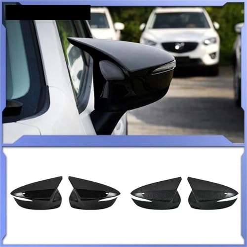 Coque de rétroviseur Mazda CX-5 pour masquer rayures look carbone