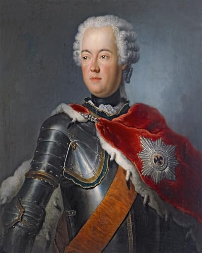 Cuadro Pared Vintage de Pinturas Famosas Poster Clásicas Augusto de Antoine Pesne 60x90cm