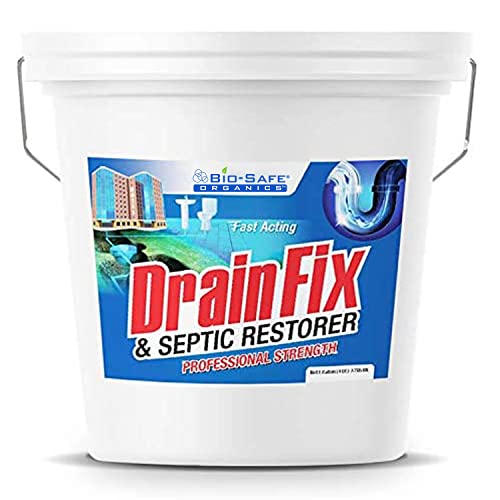 Eco-Friendly Enzyme Drain Cleaner Liquid | Fast-Acting, Safe Enzyme Formula for Septic Tank Treatment | Heavy Duty Clog Remover x Toilet, Sewer Lines, Kitchen Drains | Sewage Odor Neutralizer 5 Gallon