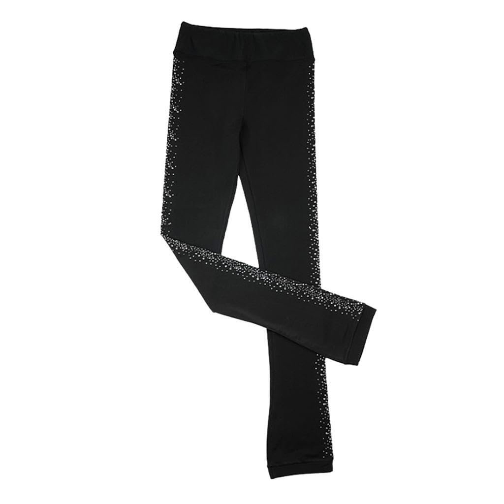 Leggings en Polaire cristalline, Coton à Cristaux Scintillants,