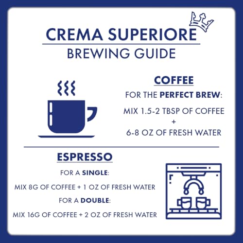 Image of Caffe Borbone Crema Superiore Whole Bean Coffee, Arabica and Robusta Blend, Medium Roast, 2.2 lb Bag (Pack of 1)